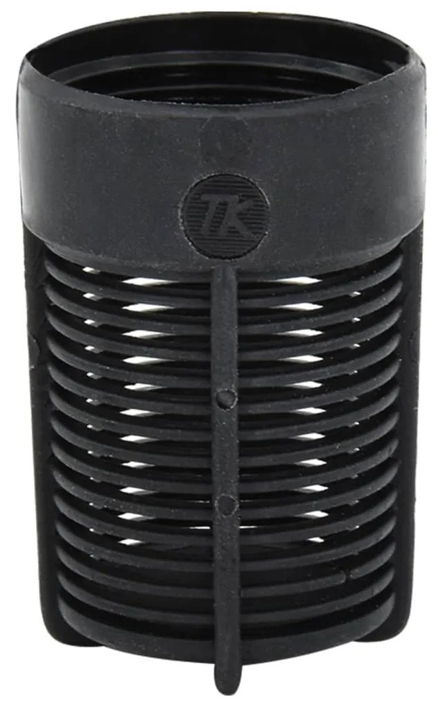 vidaXL Σωλήνας Αναρρόφησης Ορειχ. Συνδέσεις Μαύρος 7 μ/1" PVC