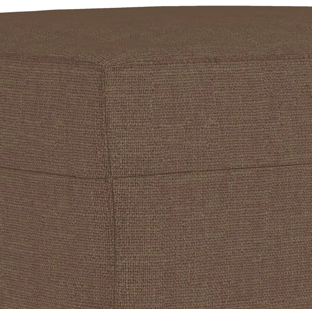 vidaXL Πολυθρόνες Σετ 3 Τεμαχίων Καφέ από Ύφασμα με Μαξιλάρια