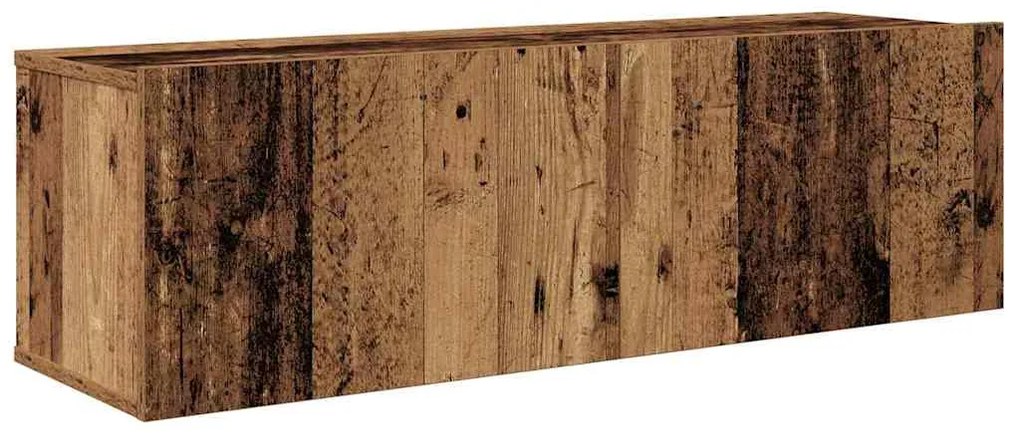 vidaXL Τηλεοπτική Κάβα Τοίχου 4 pcs Παλιό Ξύλο Επεξεργασμένο ξύλο