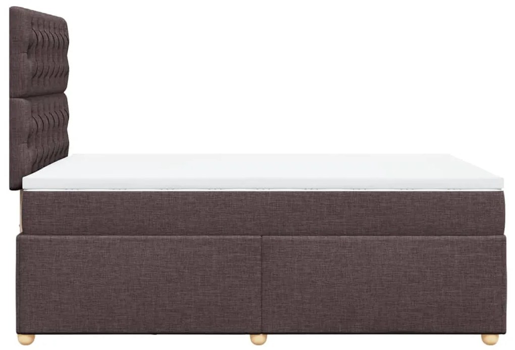 ΚΡΕΒΑΤΙ BOXSPRING ΜΕ ΣΤΡΩΜΑ ΣΚΟΥΡΟ ΚΑΦΕ 120X200 ΕΚ. ΥΦΑΣΜΑΤΙΝΟ 3293557