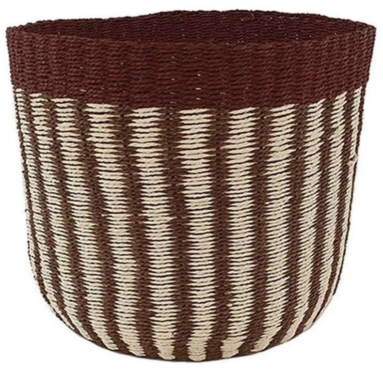 Καλάθι Ψάθινο Boho 00.06.68006 Φ40x35cm Multi Mat