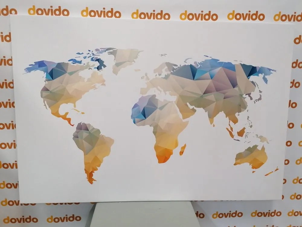 Εικόνα πολυγωνικό παγκόσμιο χάρτη