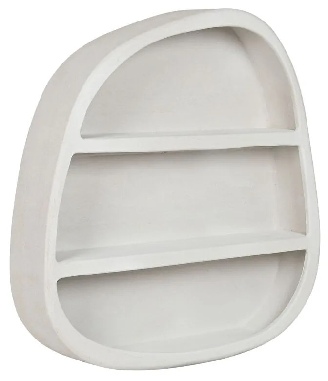 Ράφια Home ESPRIT Λευκό Ξύλο MDF 100 x 18 x 100 cm Τοίχο