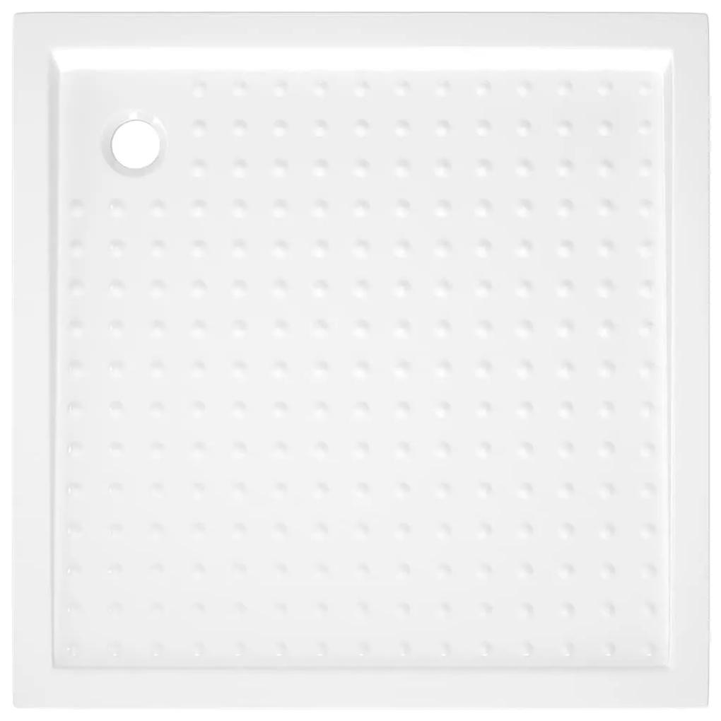 Βάση Ντουζιέρας με Σχέδιο Τάπας Λευκή 80 x 80 x 4  εκ. από ABS - Λευκό