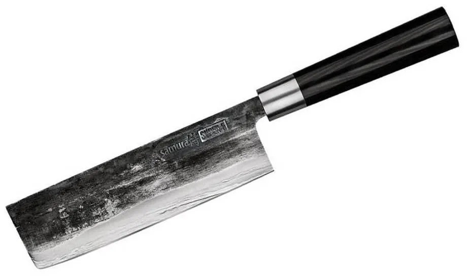 Μαχαίρι Nakiri Super 5 SP5-0043 18cm Black Samura Ανοξείδωτο Ατσάλι