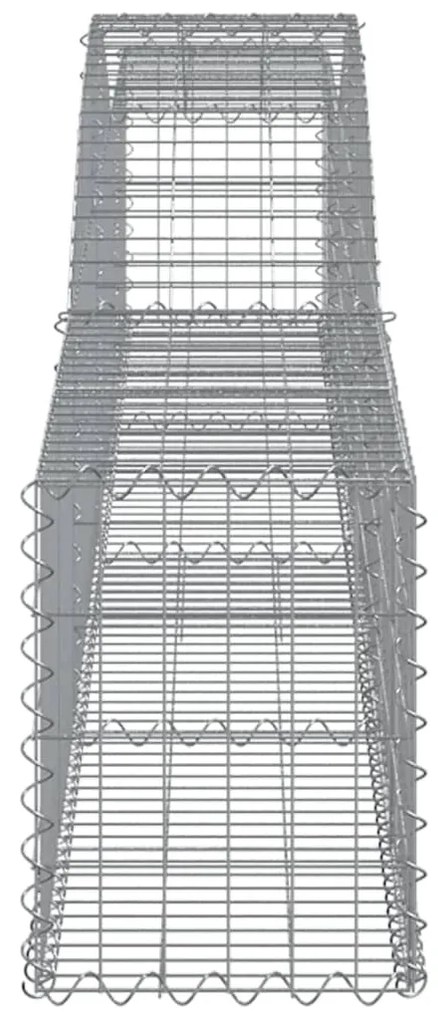 vidaXL Συρματοκιβώτια Τοξωτά 4 τεμ. 400x30x40/60 εκ. Γαλβαν. Ατσάλι