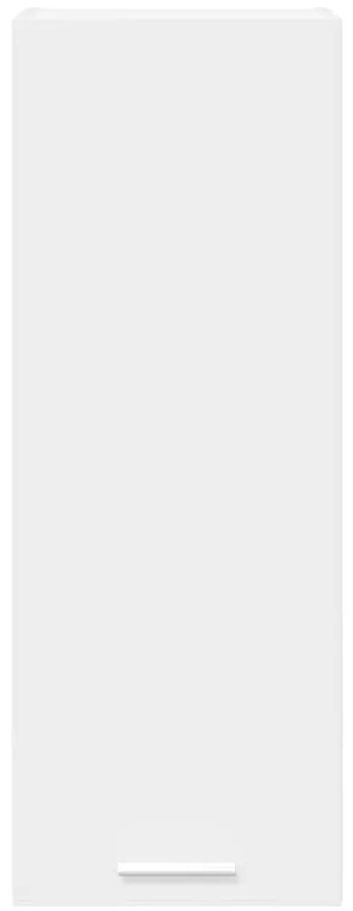 vidaXL Κρεμαστό ντουλάπι Λευκό 30 x 31 x 80 εκ. Επεξεργασμένο ξύλο