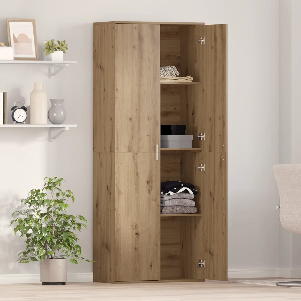 vidaXL Highboard Artisan Oak 70x35x180 εκ. Επεξεργασμένο Ξύλο