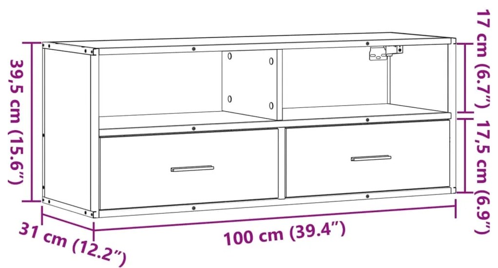 ΈΠΙΠΛΟ ΤΗΛΕΟΡΑΣΗΣ ΚΑΠΝΙΣΤΗ ΔΡΥΣ 100X31X39,5ΕΚ ΕΠΕΞ.ΞΥΛΟ/ΜΕΤΑΛΛΟ 848931