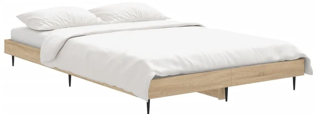 vidaXL Πλαίσιο Κρεβατιού Χωρ. Στρώμα Sonoma Δρυς 120x190 εκ. Επ. Ξύλο
