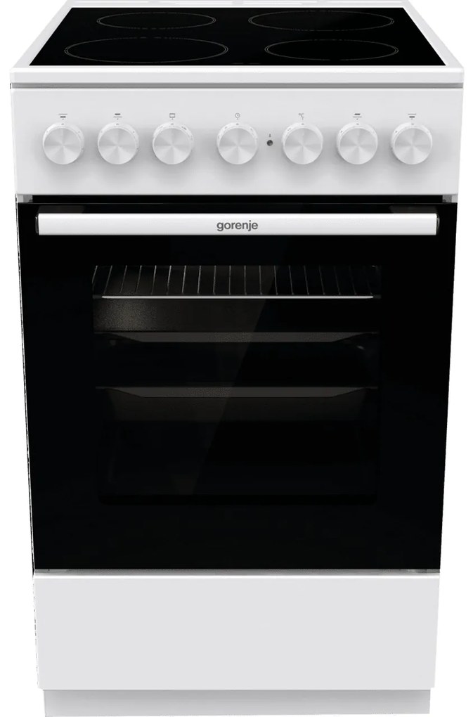 Gorenje GEC5B41WG Κουζίνα Ηλεκτρική , Λευκή , Κεραμική , A , 62 lt, (85x50x60)