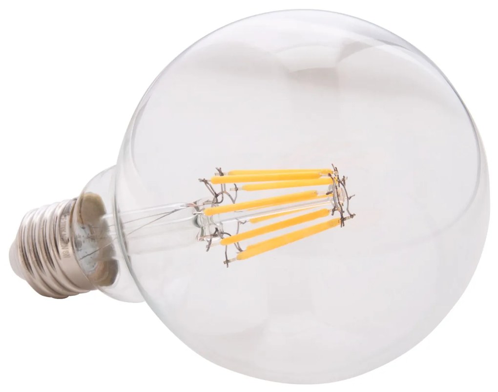 Λαμπτήρας Globo Led Filament 8w E27 3000k Διάφανος Dimmable