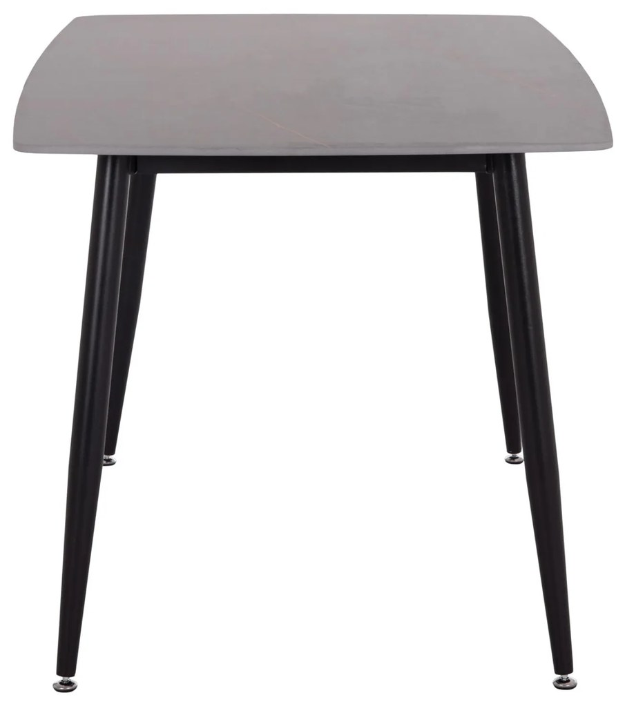 Τραπέζι RAVEN Κεραμικό TOP με Όψη Μαύρο Μάρμαρο 140x80x74Υεκ. 140x80x74 εκ.