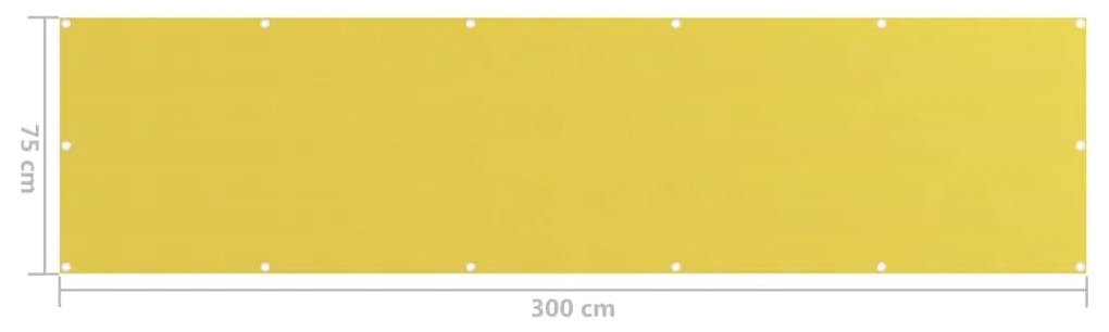 ΔΙΑΧΩΡΙΣΤΙΚΟ ΒΕΡΑΝΤΑΣ ΚΙΤΡΙΝΟ 75 X 300 ΕΚ. ΑΠΟ HDPE 310992