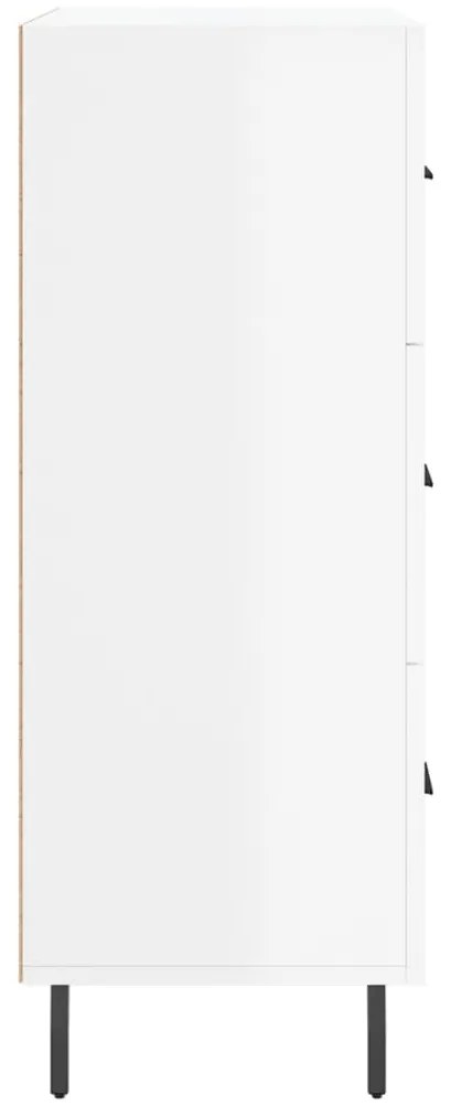 vidaXL Ντουλάπι Γυαλιστερό Λευκό 69,5x34x90 εκ. Επεξεργασμένο Ξύλο