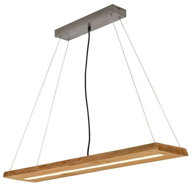 Φωτιστικό Οροφής - Ράγα Brad 323710130 100x20x150cm Wood Trio Lighting Μέταλλο,Ξύλο