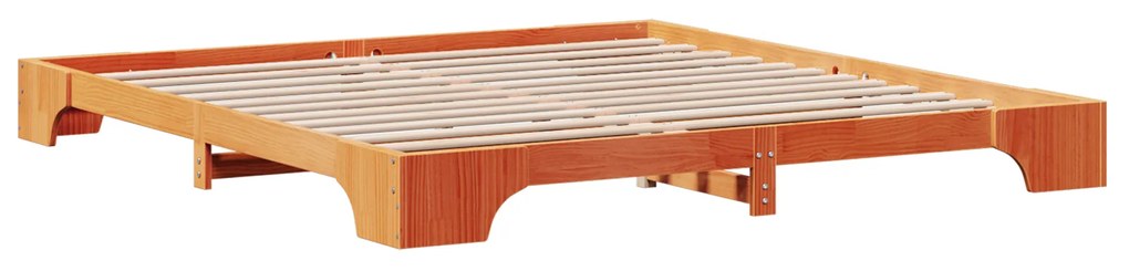 vidaXL Καφέ Κάθισμα 180x200 cm από Μασίφ Ξύλο Πεύκου