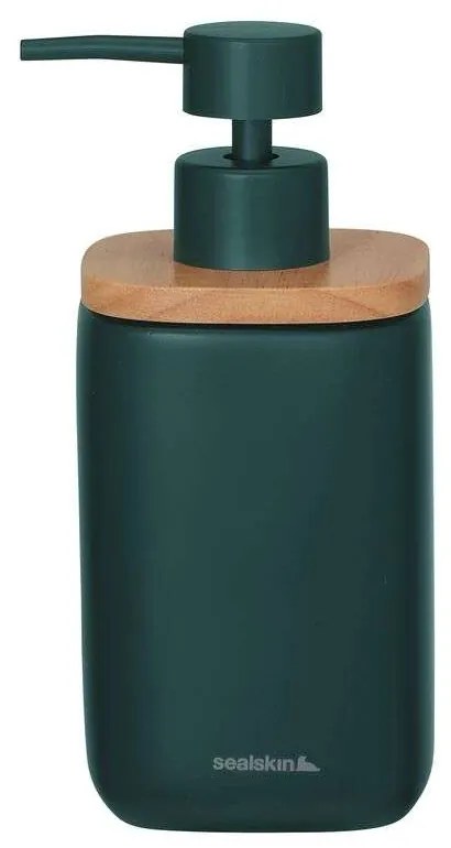 Ντισπένσερ Κεραμικό 200ml-7,6x7,6x17εκ. Mind Dark Green Sealskin 800054