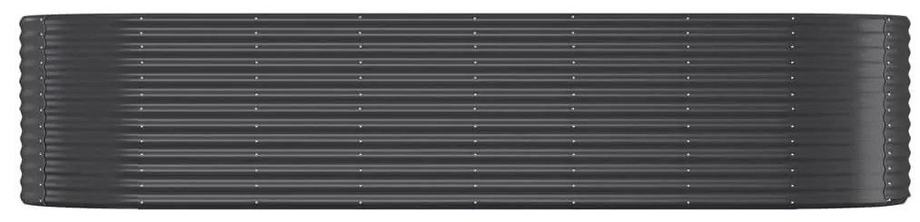 vidaXL Ζαρντινιέρα Ανθρακί 322x40x68 εκ Ατσάλι με Ηλεκτρ. Βαφή Πούδρας