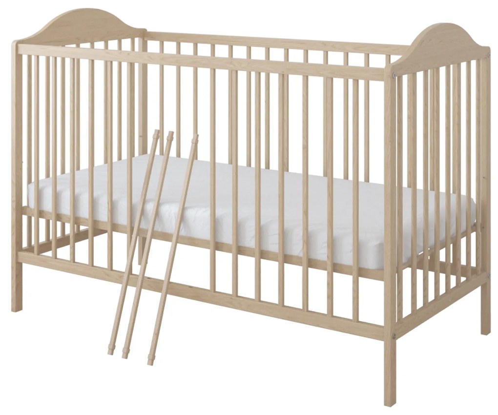 Βρεφικό Κρεβάτι Basic  Natural  60x120cm  BC10091 BabyCute