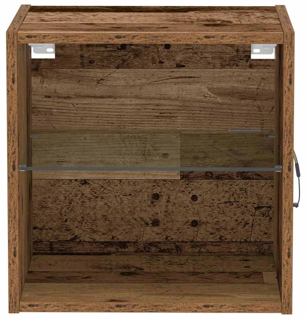 vidaXL Πλωτό ράφι 2 pcs Καφέ 40 x 28.5 x 40 εκ Επεξεργασμένο ξύλο