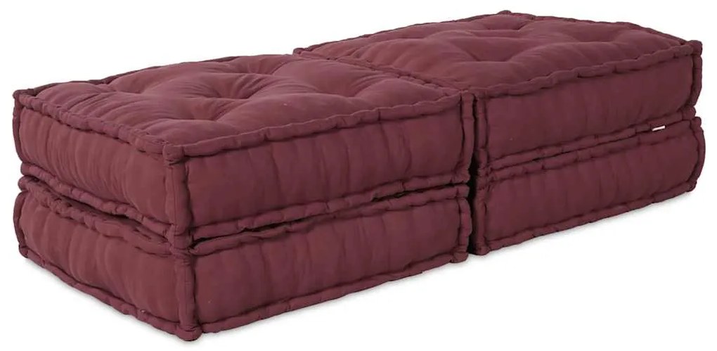 vidaXL Αρθρωτός Καναπές 2 pcs Καφετί 70 x 70 x 36 εκ ύφασμα