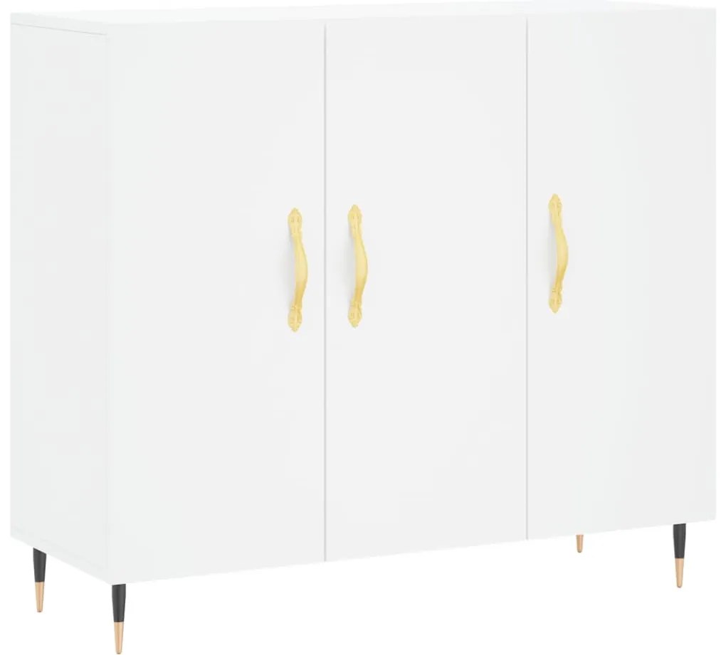 vidaXL Μπουφές Λευκός 90 x 34 x 80 εκ. από Επεξεργασμένο Ξύλο