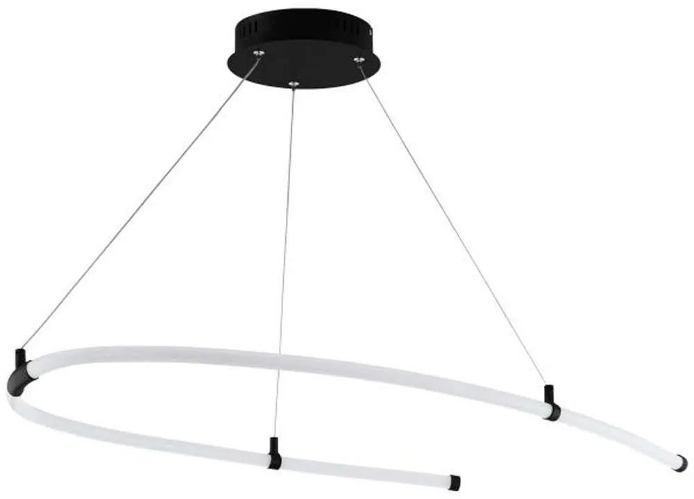 Φωτιστικό Οροφής 99429 Alamedilla Led Black-White Eglo Metal, Plastic