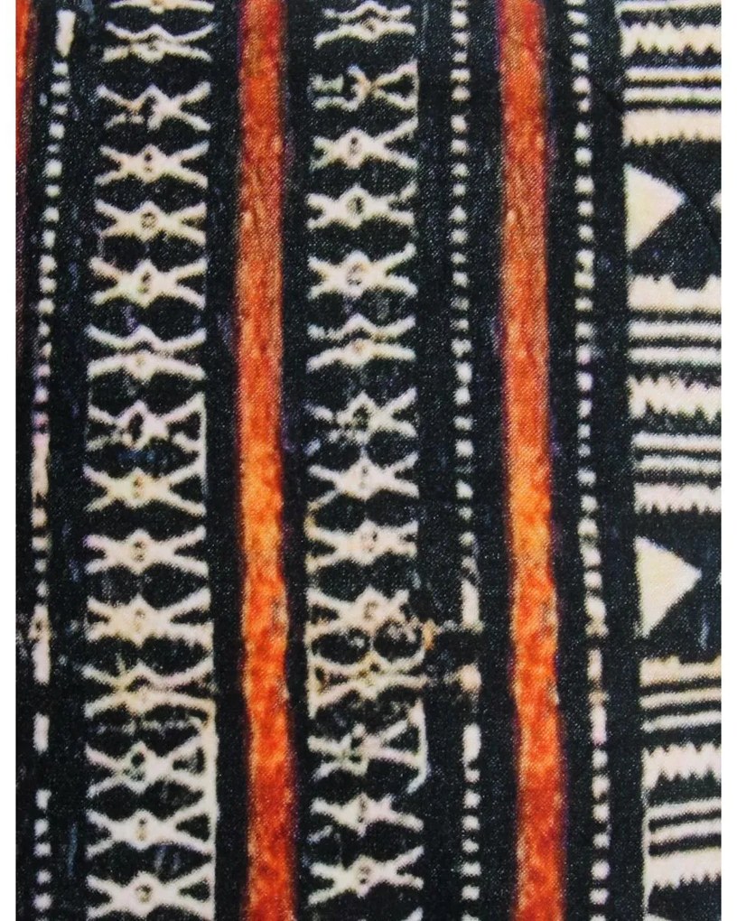 Μαξιλάρι Tribal Μαύρο Βελούδο 45x45cm