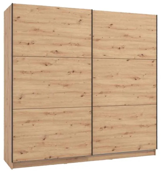 Ντουλάπα Sierra 220 Artisan Oak 217*62.5*210 εκ.