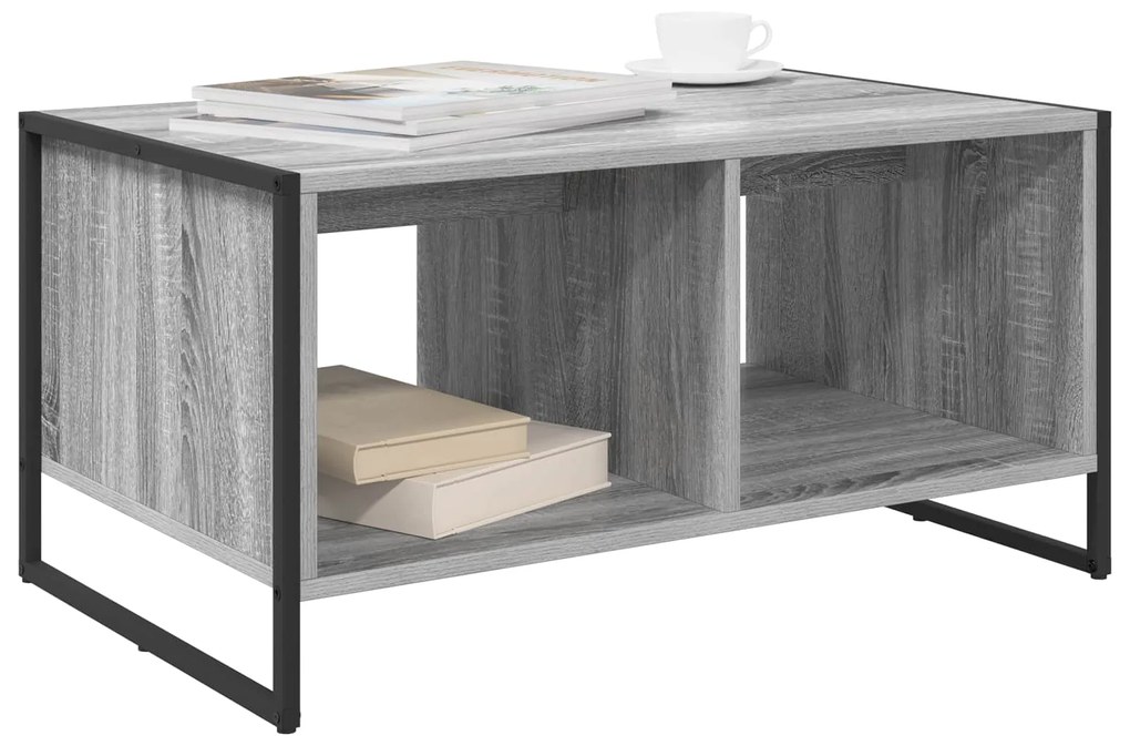 vidaXL Τραπεζάκι σαλονιού Γκρίζο Σονομα 80 x 50 x 40 cm
