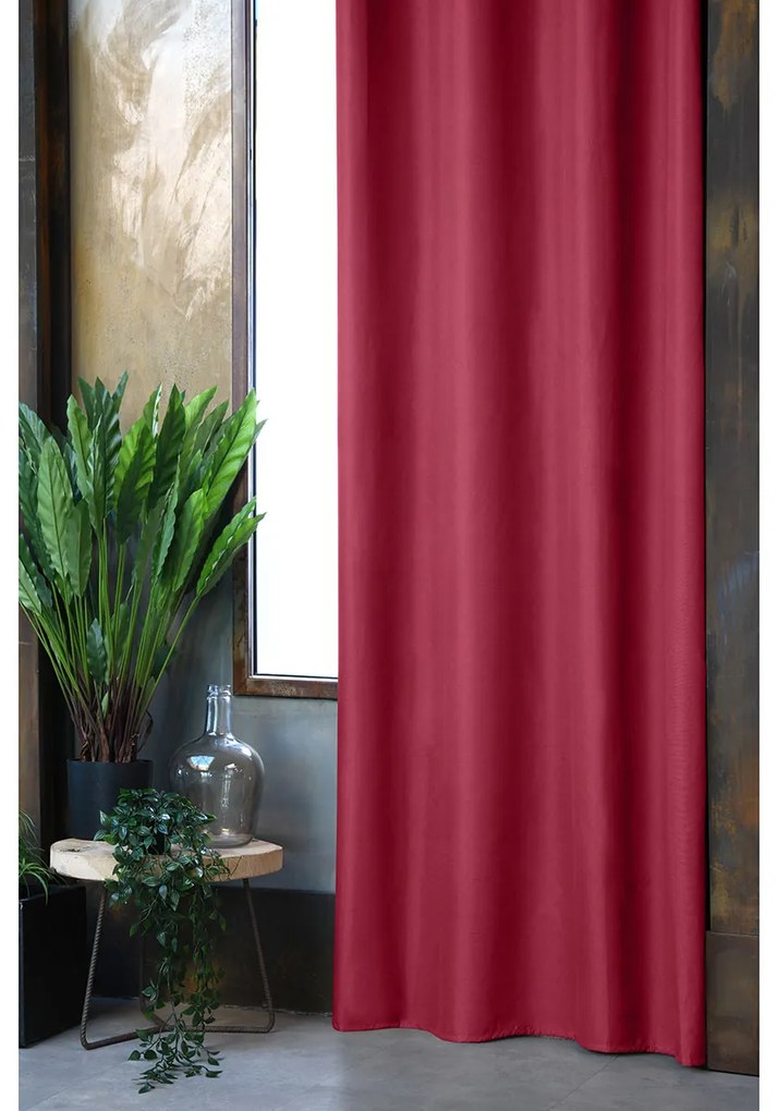Κουρτίνα Συσκότισης (140x260) Με Τρουκς S-F Jefferson Rouge R6C103008