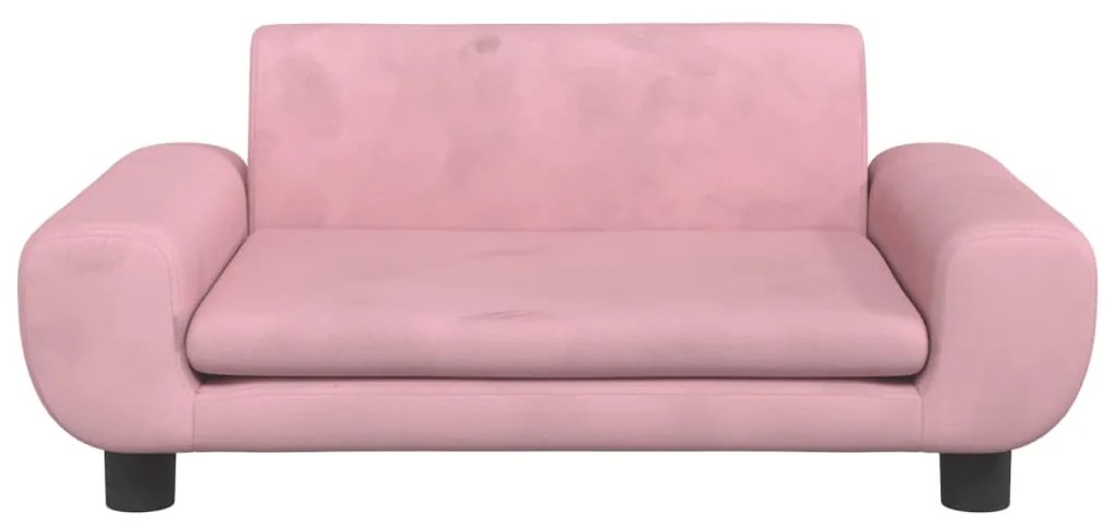 vidaXL Κρεβάτι Σκύλου Ροζ 70 x 45 x 33 εκ. Βελούδινο