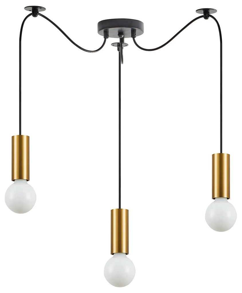 SE21-GM-4-BL3 ADEPT TUBE Gold Matt Pendant+