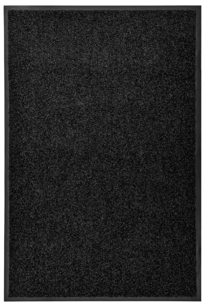 Πατάκι Εισόδου Πλενόμενο Μαύρο 60 x 90 εκ.