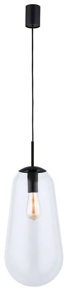 Φωτιστικό Οροφής Pear L 7797 E27 40W Black Nowodvorski Metal, Glass