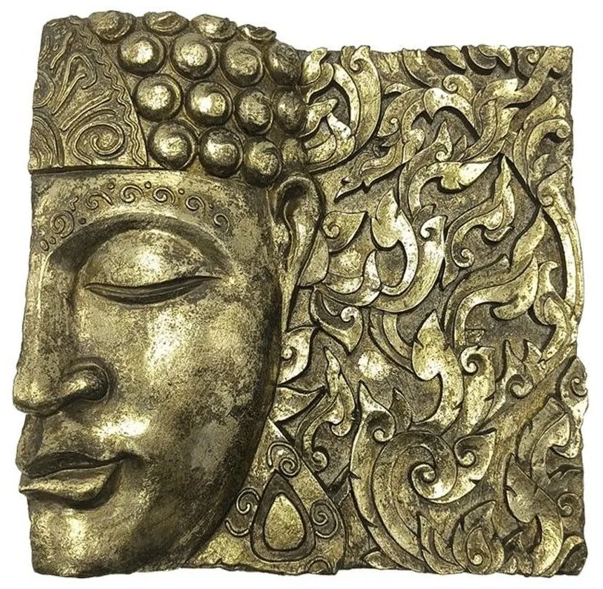 Διακοσμητικό Τοίχου 279-223-210 25x5x24,5cm Gold Μέταλλο