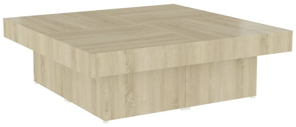 vidaXL Τραπεζάκι Σαλονιού Sonoma Δρυς 90x90x28 εκ. Μοριοσανίδα