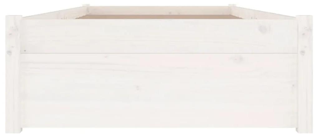 vidaXL Πλαίσιο Κρεβατιού με Συρτάρια Λευκό 90 x 200 εκ.