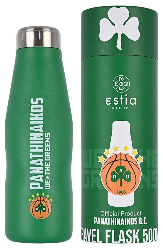 Estia 00-12328 Θερμός Travel Flask Panathinaikos BC Edition 500ml