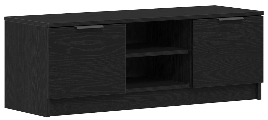 vidaXL Ντουλάπα τηλεόρασης Μαύρο Δρυς 102x35x36,5 εκ Επεξεργασμένο ξύλο