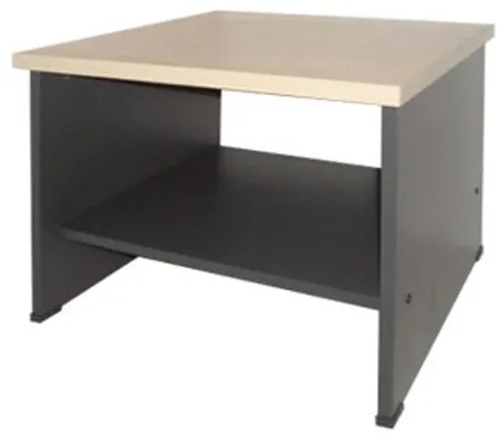 Τραπεζάκι Επισκέπτη Απόχρωση Dark Grey - Beech  60x60x45cm [-Γκρι Σκούρο/Beech-] [-Melamine-] ΕΟ129,2