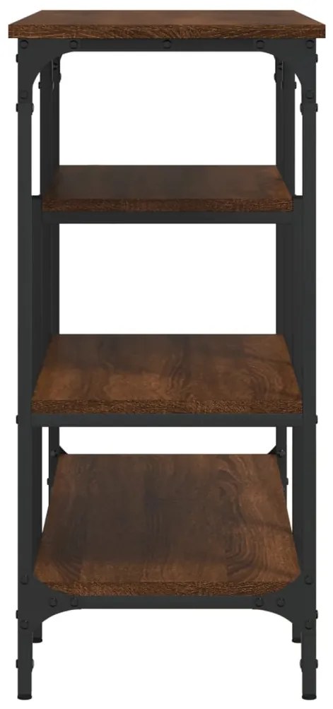 vidaXL Τραπέζι Κονσόλα με Ράφια Καφέ Δρυς 100 x 35 x 75 εκ.