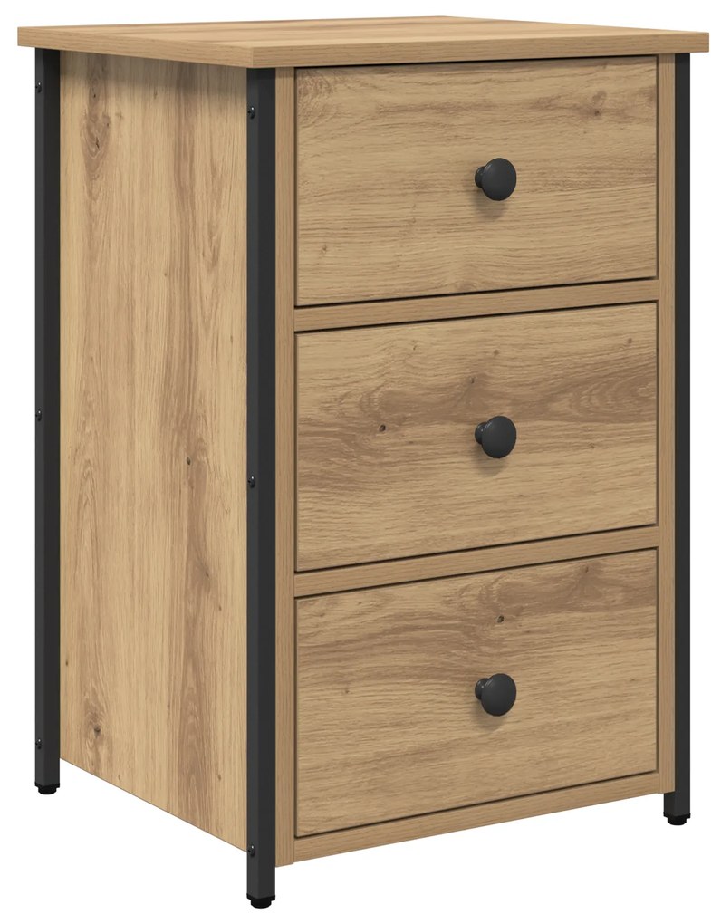 vidaXL Artisan Oak Κομοδίνα Artisan Oak Επεξεργασμένο Ξύλο Συμπαγές