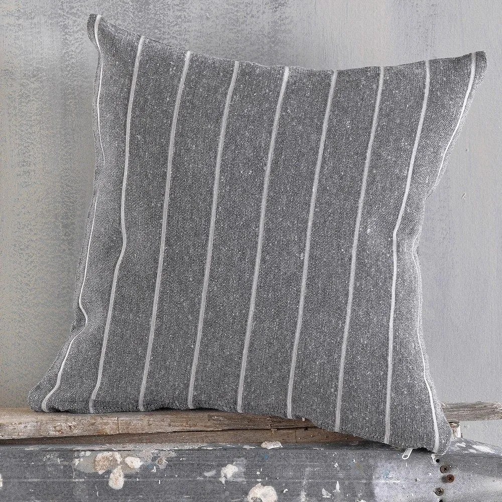 Μαξιλαροθήκη Διακοσμητική Felipe Dark Grey Ρυθμός 40Χ40 100% Cotton