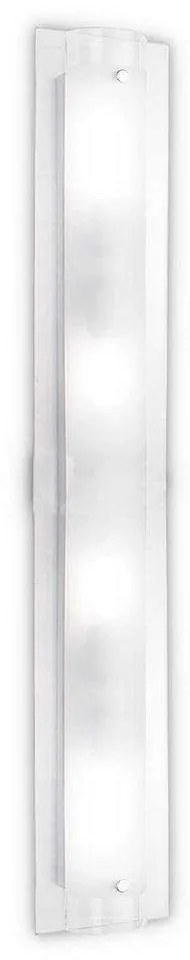 Φωτιστικό Τοίχου-Απλίκα Tudor 051864 70x12x8,5cm 4xE14 40W Clear Ideal Lux