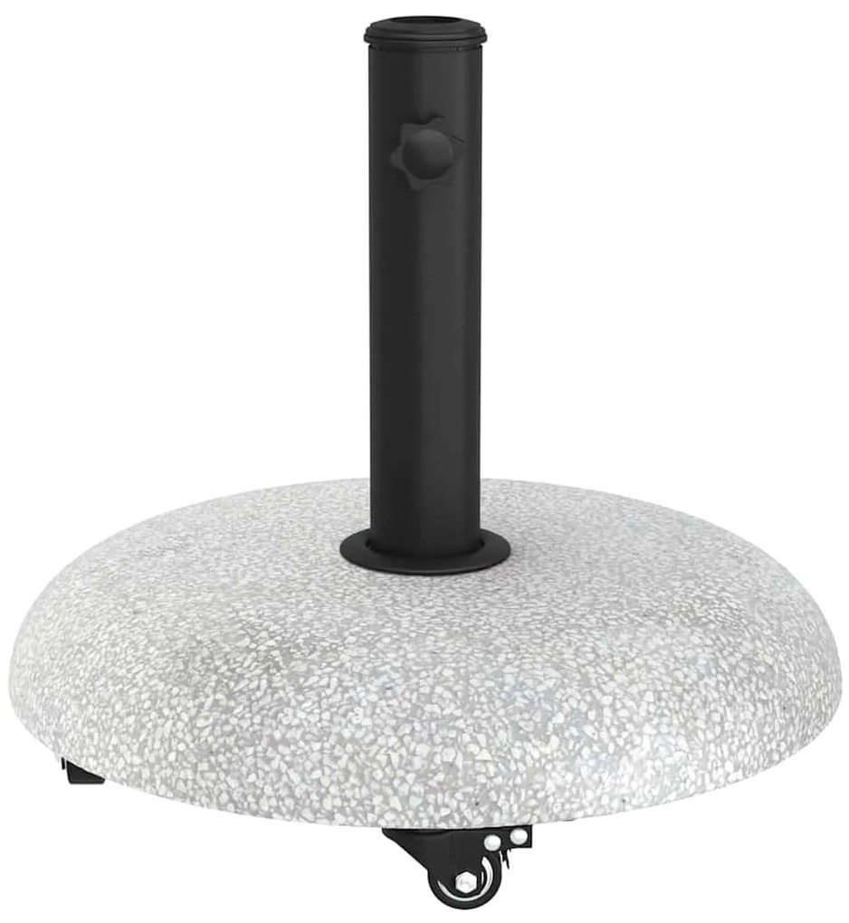 vidaXL Βάση ομπρέλας Απαλός Γκρι και Μαύρος 45 x 45 x 40 cm