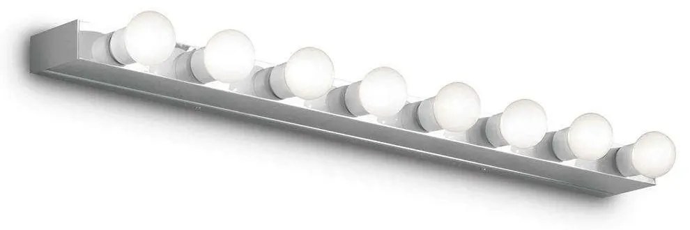 Φωτιστικό Τοίχου-Απλίκα Prive' 045634 80,5x4x8cm 8xE14 40W Chrome Ideal Lux Metal