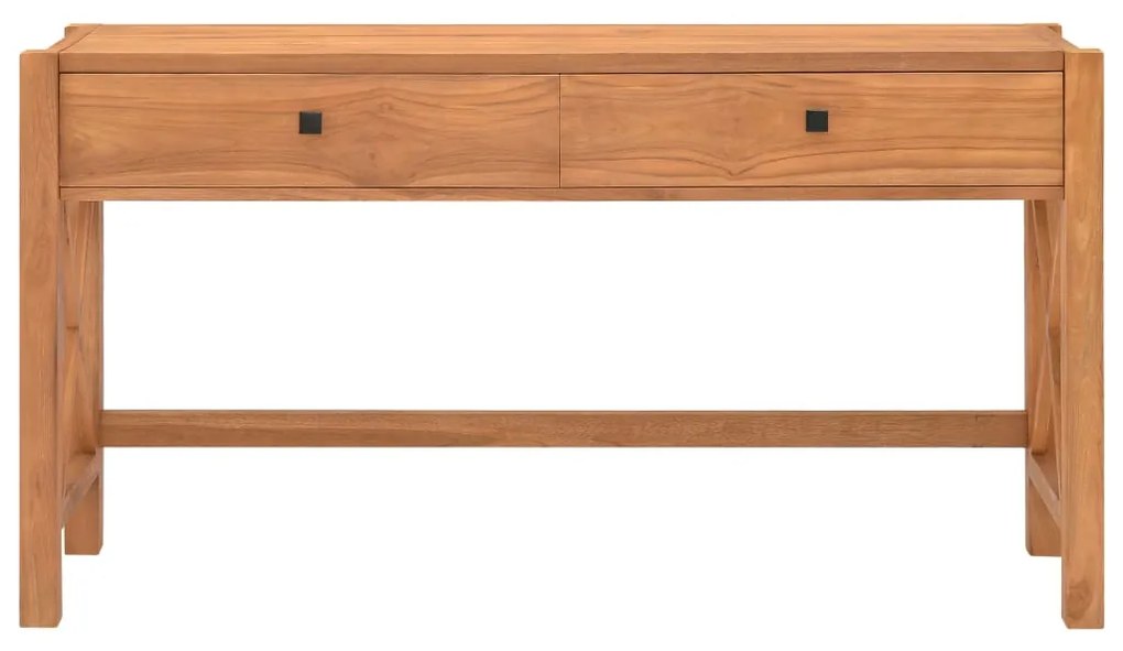 vidaXL Γραφείο με 2 Συρτάρια 140 x 40 x 75 εκ. Ξύλο Teak