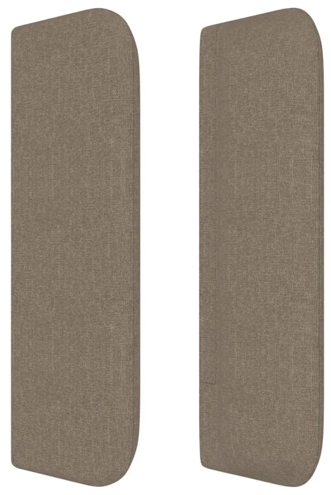 Κεφαλάρι με Πτερύγια Taupe 93x16x78/88 εκ. Υφασμάτινο - Μπεζ-Γκρι